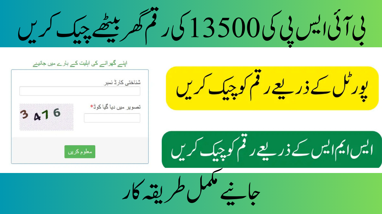 BISP 8171 Result Check Online by CNIC New Rs. 13,500 Payment (2025)